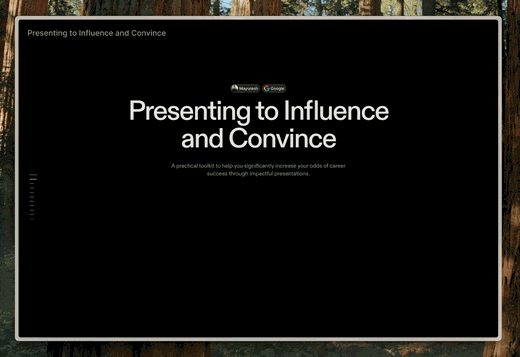 Presenting to Influence and Convince